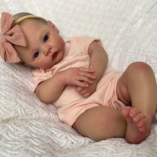 18英寸meadow 仿真重生娃娃全胶身 Reborn doll 重生娃娃跨境外贸