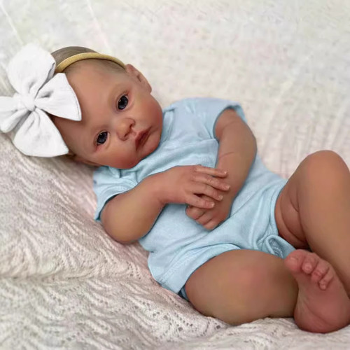 48厘米 3D高彩仿真婴儿重生娃娃  Meadow   跨境货源