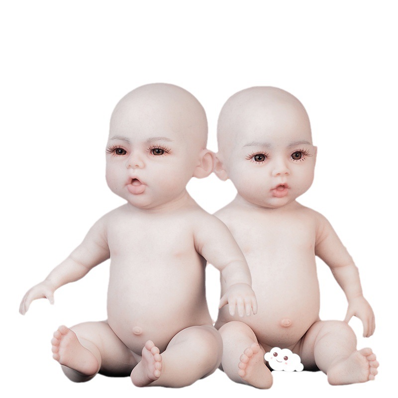 硅胶重生娃娃仿真婴儿手办搪胶软胶男娃女娃儿童陪伴育婴培训