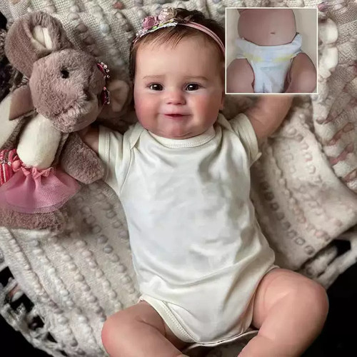 50厘米全胶可入水洗澡娃娃 Maddie 仿真婴儿重生洋娃娃 女孩礼物