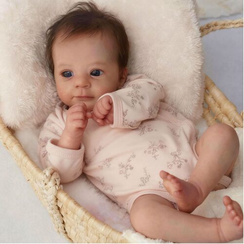 48cm棉身重生娃娃reborn baby doll 3D彩绘仿真娃娃儿童玩具跨境