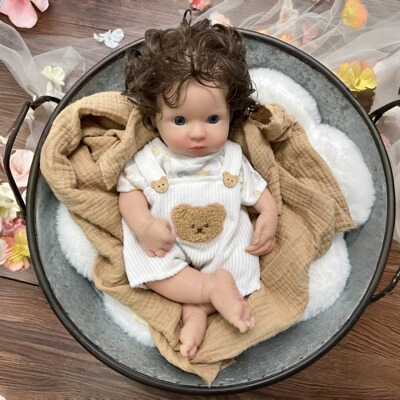 Reborn Cutties全硅胶重生娃娃13英寸silicone baby doll