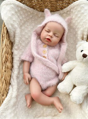 工厂正品全硅胶full body silicone baby doll18英寸硅胶重生娃娃