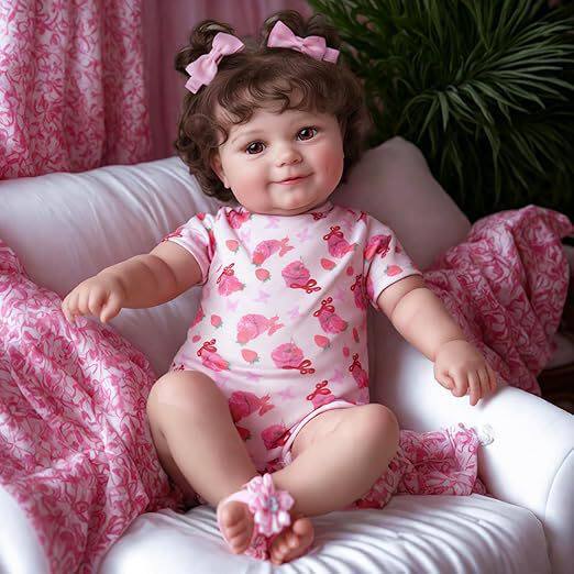 跨境麦迪Meddie布身胶身礼物仿真婴儿重生娃娃reborn doll