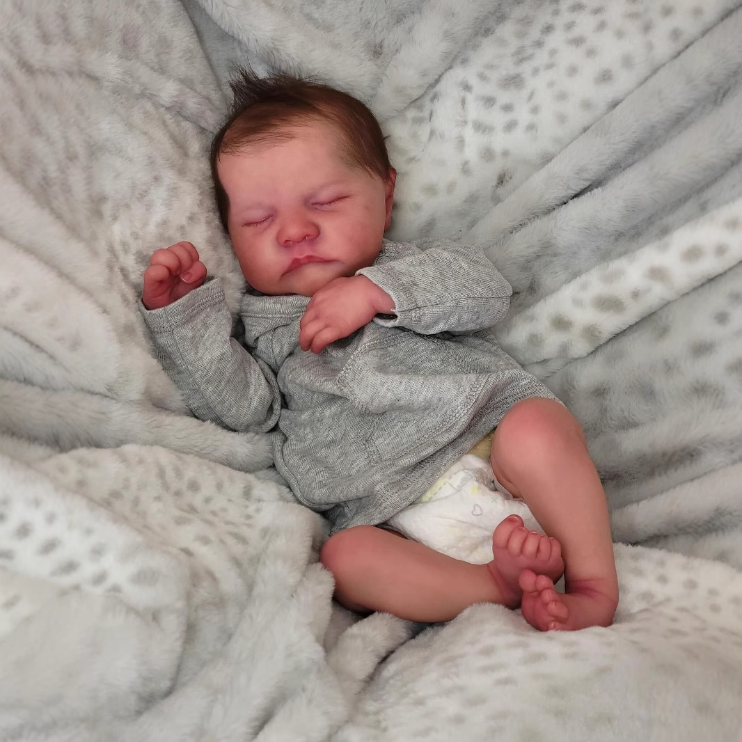 19inch levi reborn doll 仿真婴儿重生娃娃 新生儿软胶玩偶模型