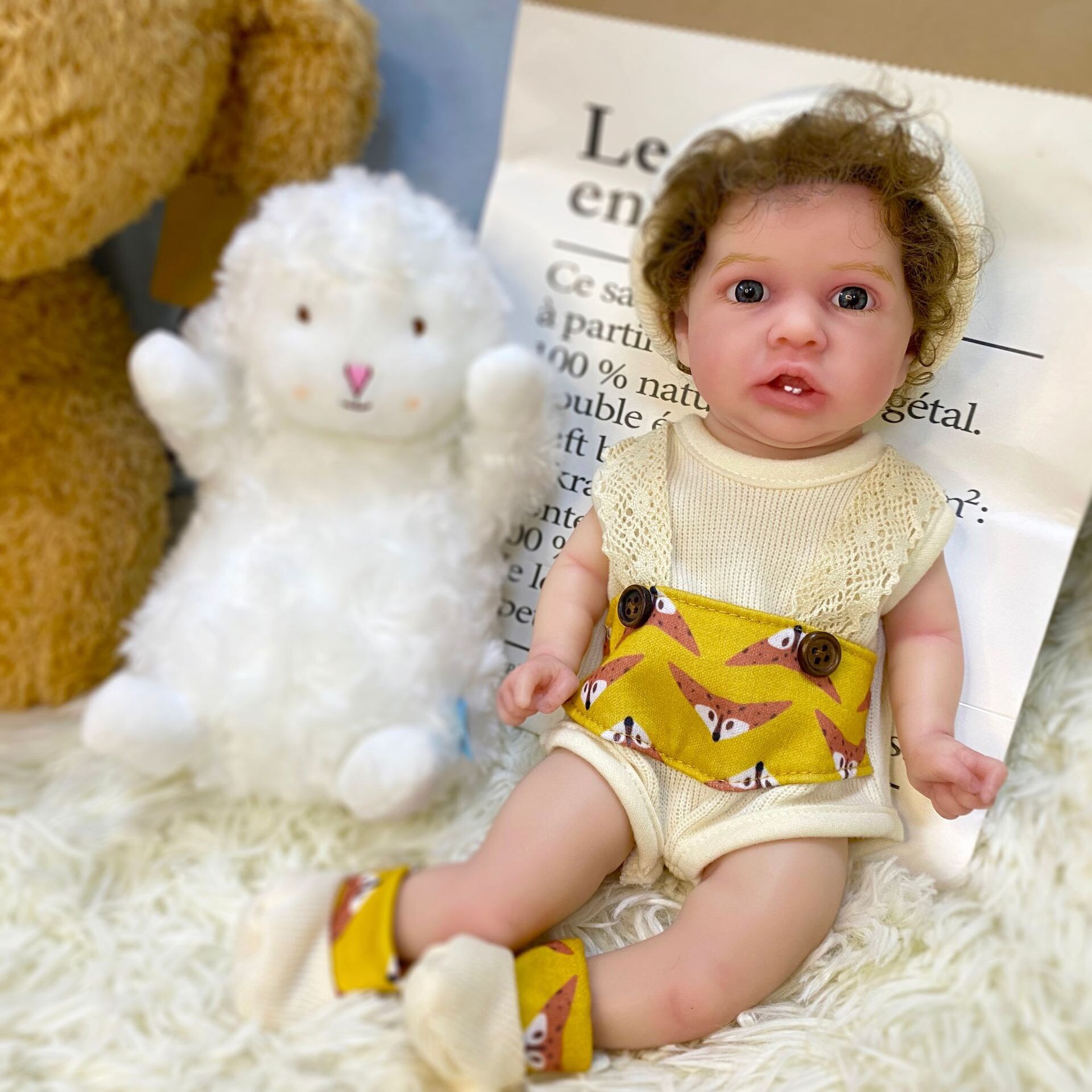 30cm实体纯硅胶洋娃娃实心一体成型超软重生娃娃仿真婴儿迷你玩具