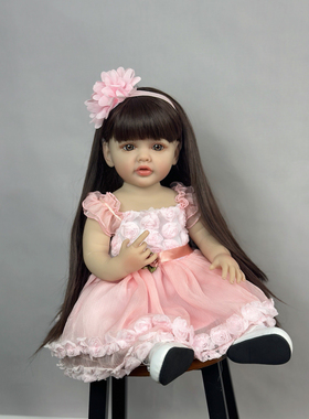 仿真婴儿55厘米全胶可水洗reborn baby doll重生娃娃玩具