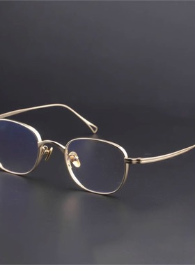 高度数近视眼镜男女款超轻眼镜框纯钛配近视变色眼镜架大脸男5179