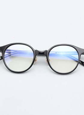 莉贝琳小圆框眼镜配近视眼睛框镜架男蓝光复古文艺透明框架潮6049