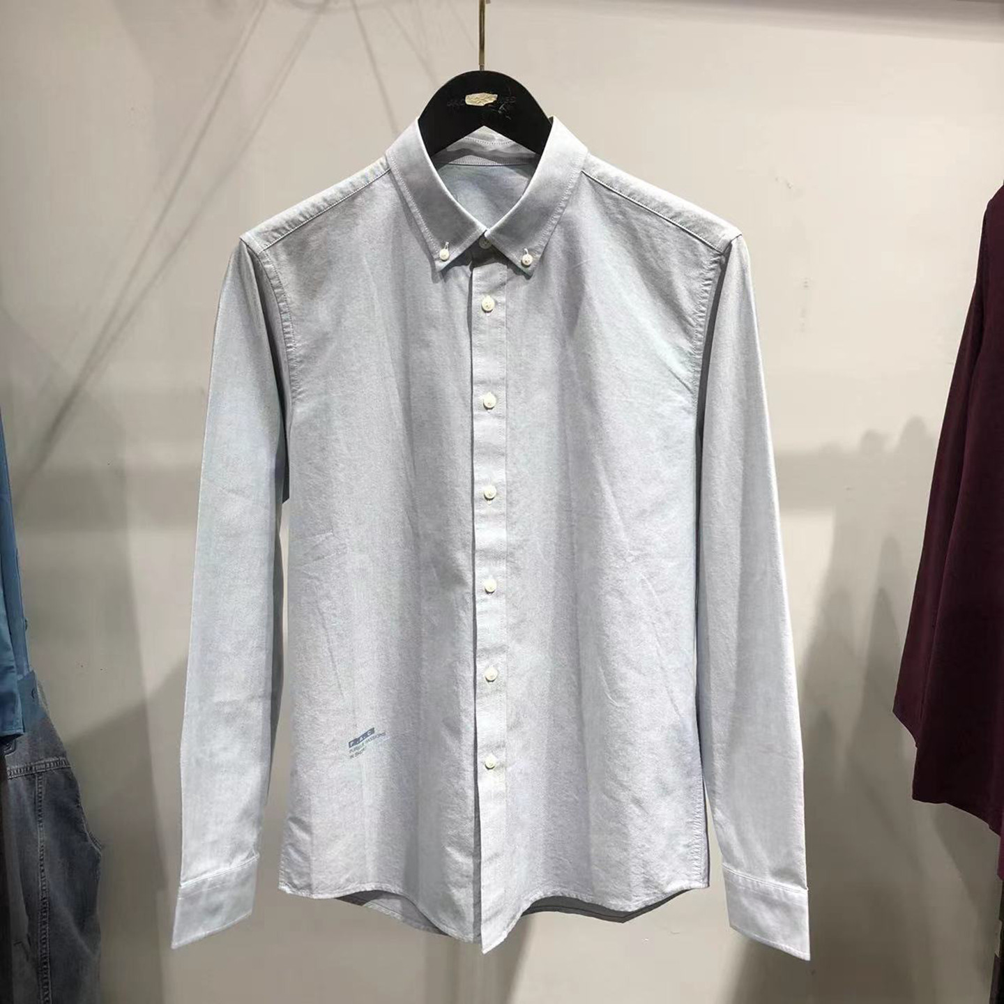 品牌男装！大牌撤柜！男士长袖衬衫秋冬厚款修身男款商务休闲衬衣