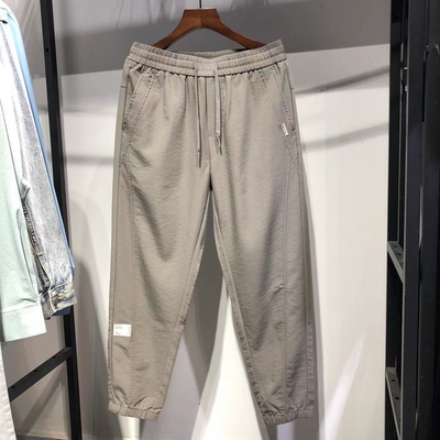 品牌男装束脚弹力运动裤抽绳卫裤