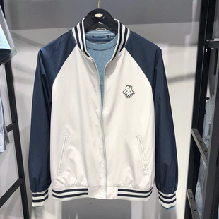 品牌男装(正品JJ家)秋款男款青年棒球领夹克衫棒球服男女情侣外套