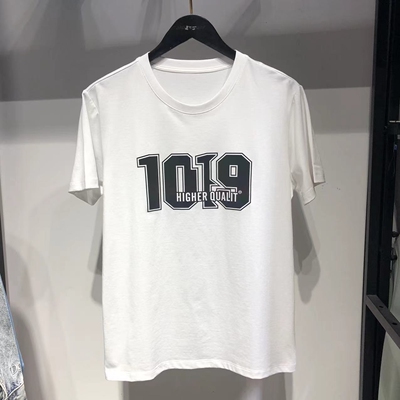 品牌男装薄款新款男款t短袖T恤白