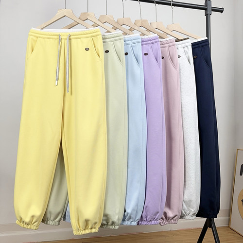 egg春秋宽松显瘦高腰卫裤女特价