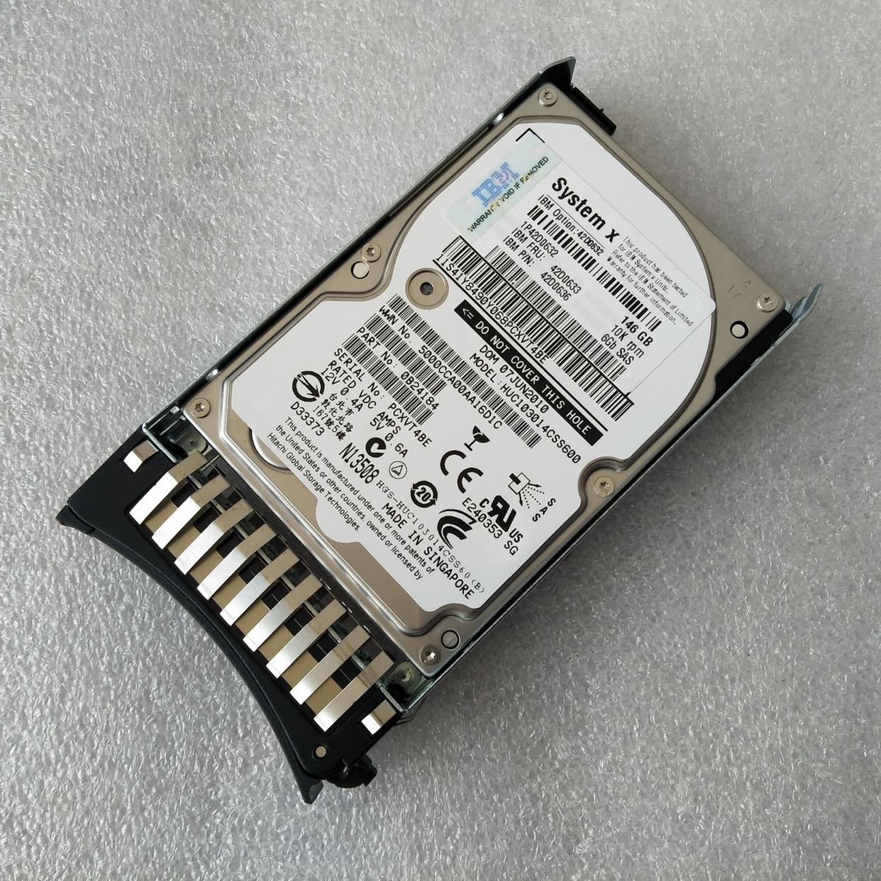 IBM 42D0633 X3650M3 M2 HUC103014CSS600 10K 146G 2.5寸SAS硬盘