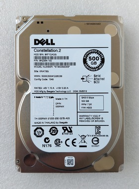 Dell ST9500620SS R720 R620 R820 R730 7.2K SAS 500G 2.5寸硬盘