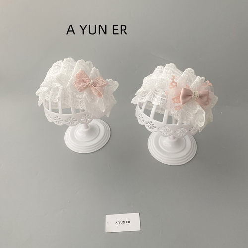 婴儿帽子夏季薄蕾丝囟门帽公主风