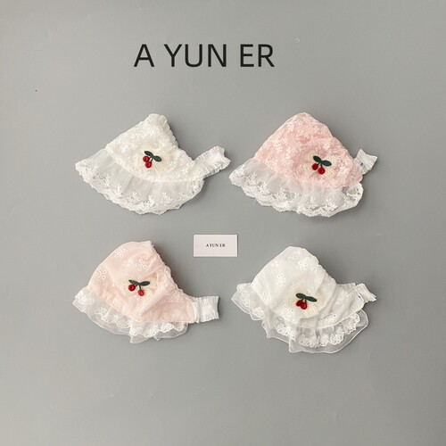婴儿帽子春夏季薄花边公主囟门帽