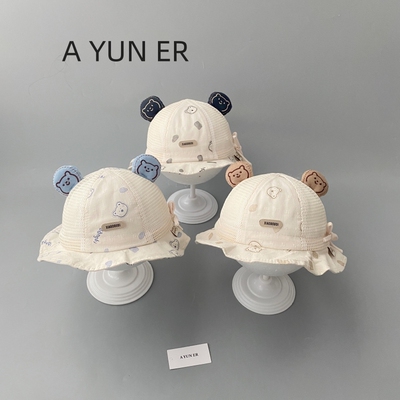 婴儿帽子春夏季薄款宝宝男渔夫帽