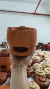 童文宋副榜炉闽西潮汕手工炭炉红泥小火炉工夫茶炉橄榄碳炉砂铫壶