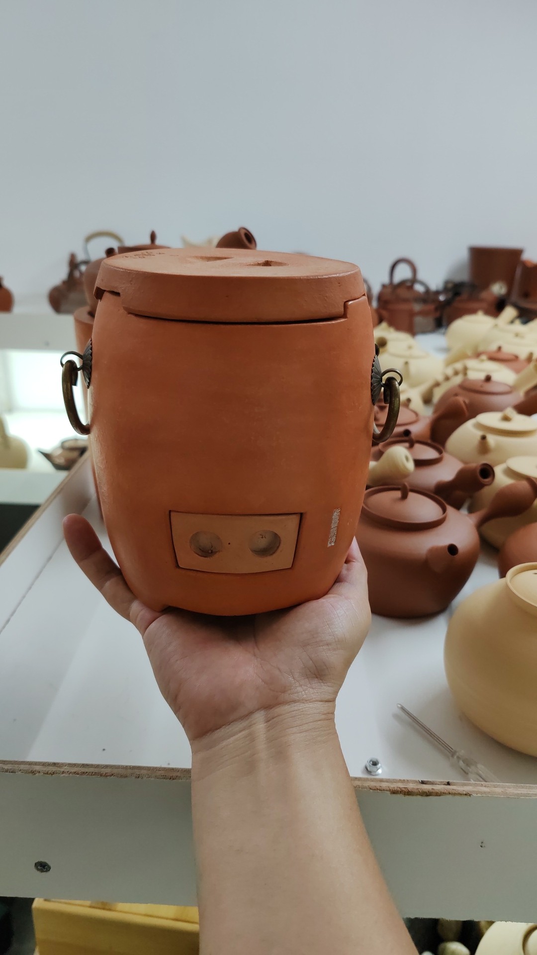 童文宋炭炉红泥小炭炉超迷你小巧橄榄木炭火炉温茶煮茶煮水副榜炉