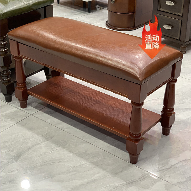 实木换鞋凳欧式鞋架凳家用门口可坐式穿鞋凳鞋柜单层鞋架入门鞋凳,住宅家具,换鞋凳,淘宝优惠券,粉丝福利购,淘宝优惠卷