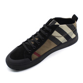 高帮板鞋 2024新款 时尚 潮流百搭透气休闲鞋 男鞋 软底反毛皮潮鞋 秋季