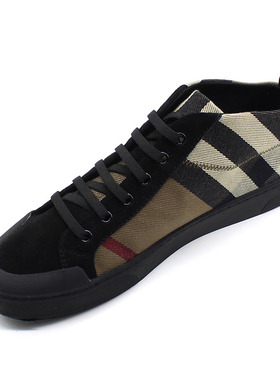 男鞋秋季2024新款高帮板鞋时尚潮流百搭透气休闲鞋软底反毛皮潮鞋