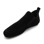 男潮时尚 翻毛磨砂牛皮高帮鞋 韩版 休闲鞋 秋冬新款 百搭套筒瘦款 男士