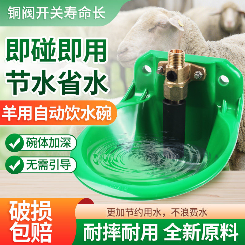 羊用羊喝水自动饮水碗养羊饮水器水碗牛羊用喂饮水槽养殖设备牛器
