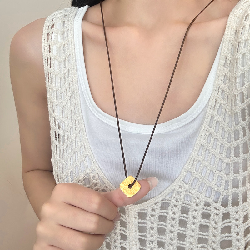 福禄寿禧 新中式古法刻字吊坠项链女款复古国风高级感锁骨链配饰,饰品/流行首饰/时尚饰品新,项链,淘宝优惠券,粉丝福利购,淘宝优惠卷