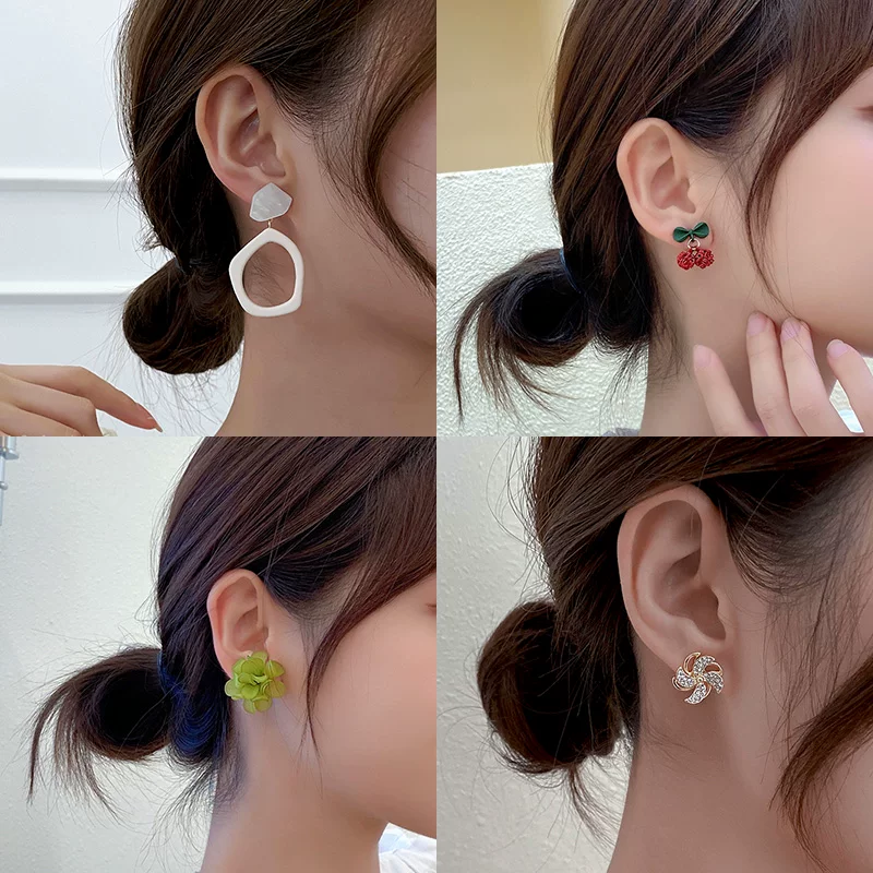 Серьги из жемчуга, коллекция 2022 года, образец 925 серебра, стиль высокого качества, интернет-знаменитость
