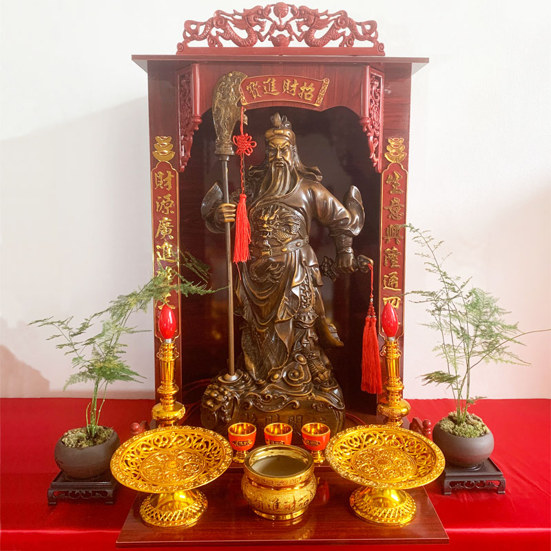 关公神像供奉像树脂招财中式壁挂