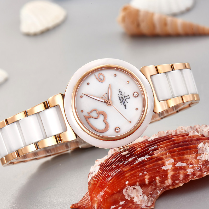 罗蒂诗蔓创意陶瓷手表女时尚防水女士法国小众手表
