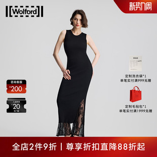 沃尔福特桑蚕丝无袖 Wolford 针织长裙连衣裙53517 早春新款