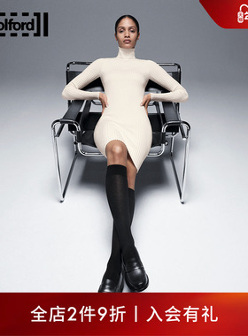 Wolford沃尔福特美利奴羊毛软糯慵懒温暖贴身罗纹高领连衣裙52770