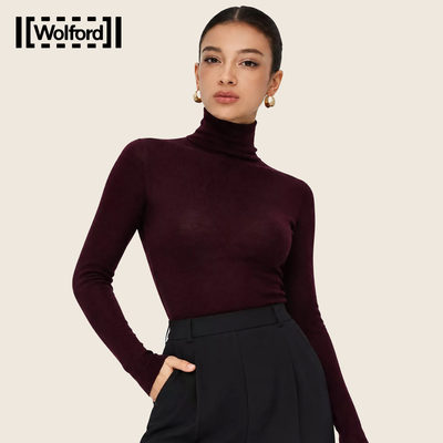 Wolford修身高弹女羊毛打底衫