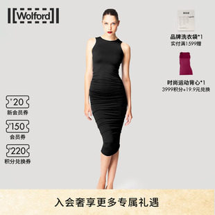 沃尔福特针织褶皱丝绒无袖 Wolford 当季 连衣裙57183 新品