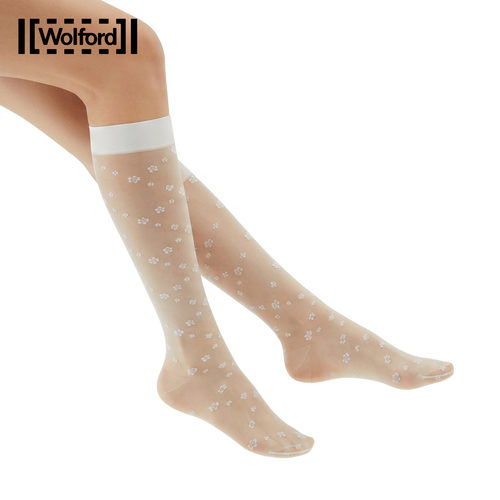 Wolford雏菊图案小腿袜