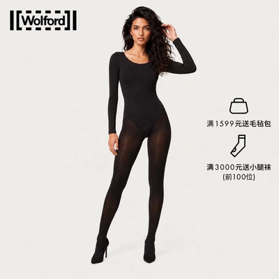 达播专属Wolford【拍一得二】Velvet80D天鹅绒秋连裤打底袜19503