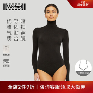 优雅夏季 修身 连体衣75083 沃尔福特Colorado高领长袖 Wolford