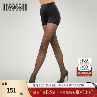 丝袜子14984 Wolford 沃尔福特Control20D高级感黑色波点束型连裤