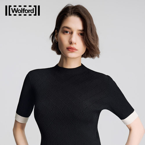 Wolford/沃尔福特【当季新款】高弹经典修身针织短袖打底衫53525