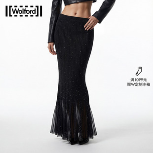 Wolford/沃尔福早秋新款气质鱼尾半身裙含绵羊毛柔软WF26DPS002