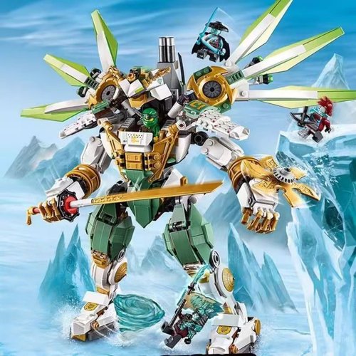 中国积木幻影忍者男孩子劳埃德赞泰坦机甲儿童益智拼装积木玩具