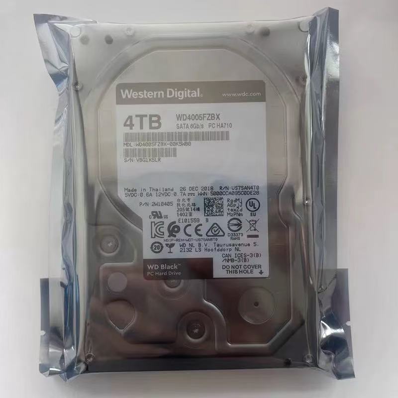 WD/西部数据 WD4003FZEX4T企业级64M 性能黑盘台式机服务器硬盘