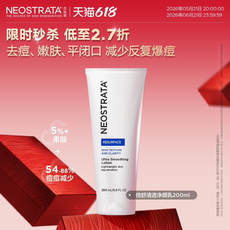 [618现货]NEOSTRATA芯丝翠倍舒5%果酸乳去痘平闭口临期26年