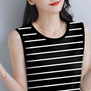 夏装新款妈妈装宽松大码圆领打底衫中年女士休闲条纹短袖T恤女