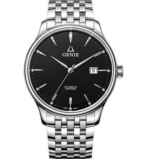 瑞士GENIE爵尼手表全自动机械表男表 GNQ-T1832M-ABD专柜的货真钻