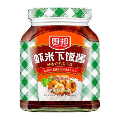 厨邦虾米下饭酱220g*1瓶